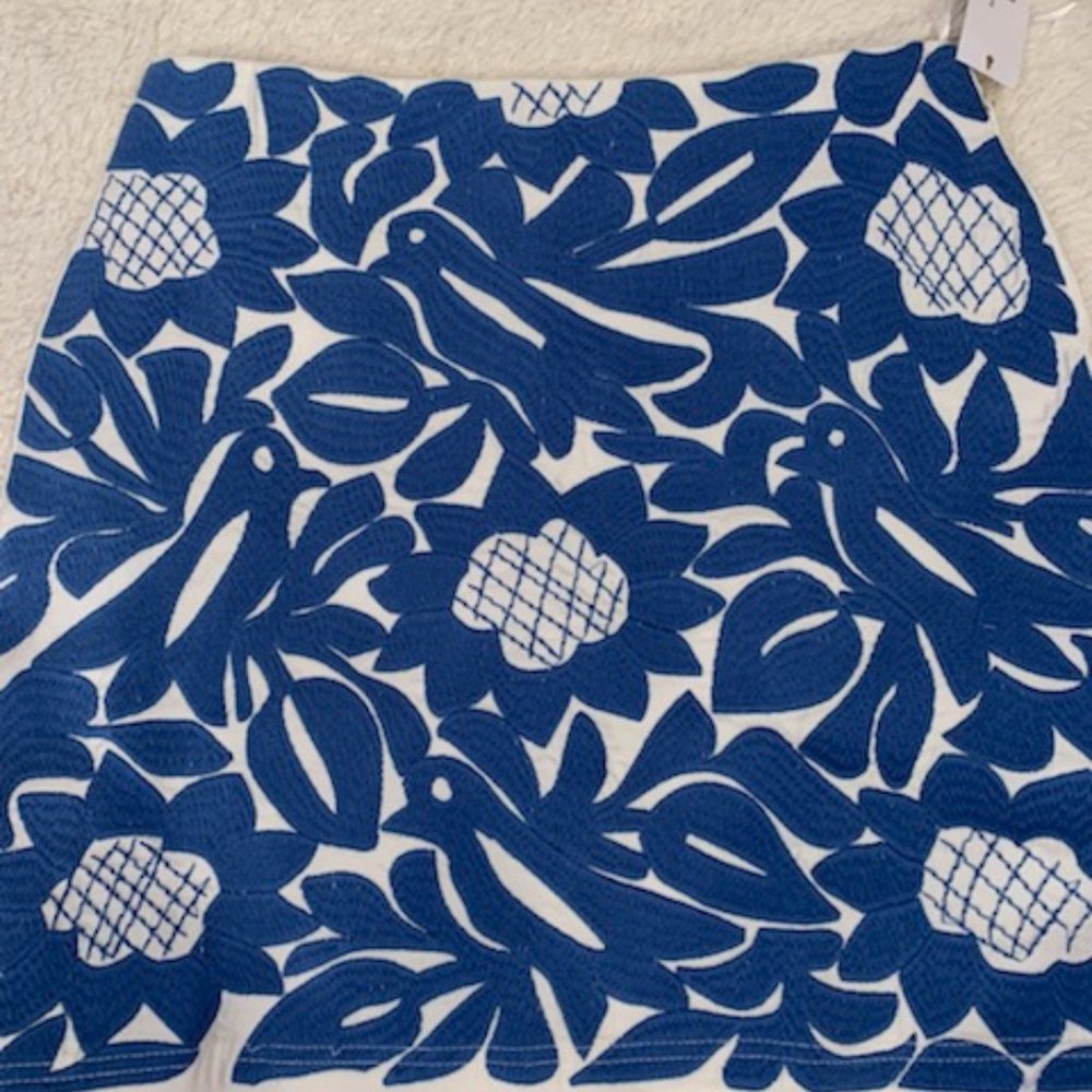 J. Marie Embroidered Periwinkle Skirt/NWT Size S